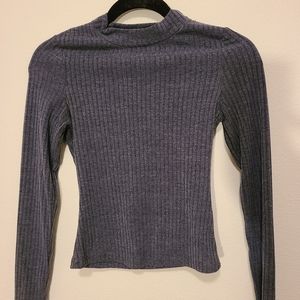 Romwe Ribbed Long Sleeve